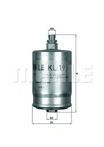 KL19 MAHLE ORIGINAL Топливный фильтр