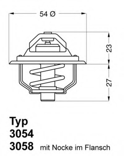 305487D50 WAHLER Термостат, охлаждающая жидкость