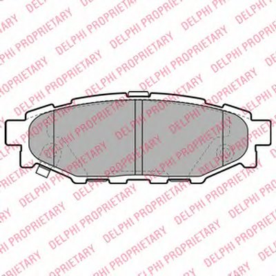 LP1999 DELPHI Комплект тормозных колодок, дисковый тормоз