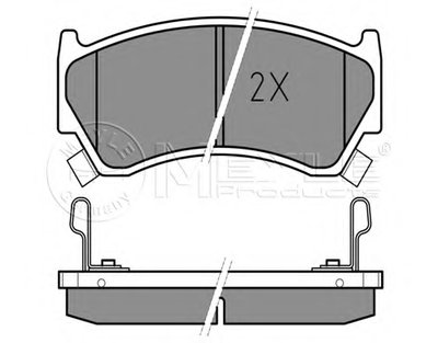 0252300415W MEYLE Комплект тормозных колодок, дисковый тормоз