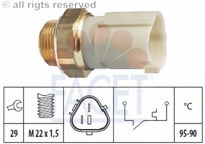Термовыключатель, вентилятор радиатора FACET купить