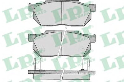 05P322 LPR Комплект тормозных колодок, дисковый тормоз