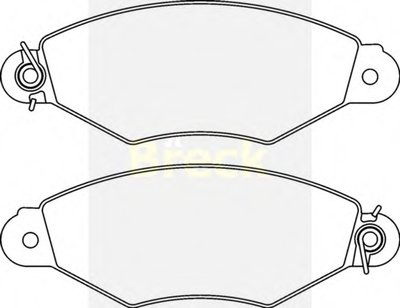 219800070200 BRECK Комплект тормозных колодок, дисковый тормоз