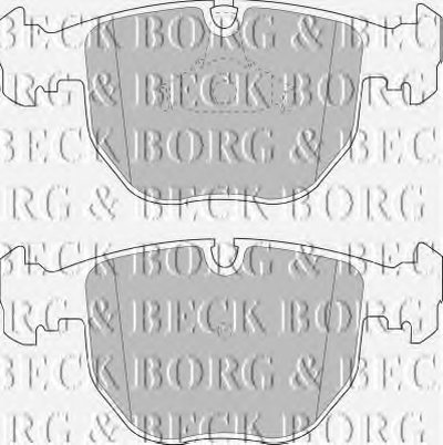 BBP1595 BORG & BECK Комплект тормозных колодок, дисковый тормоз