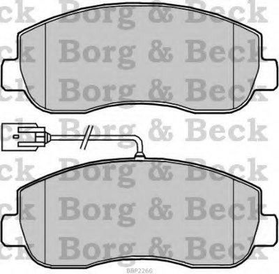 BBP2266 BORG & BECK Комплект тормозных колодок, дисковый тормоз