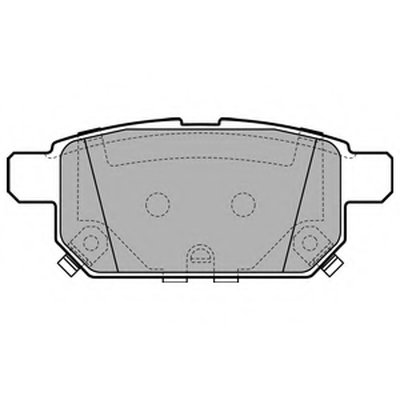 LP2687 DELPHI Комплект тормозных колодок, дисковый тормоз