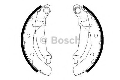 0986487628 BOSCH Комплект тормозных колодок