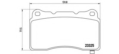 P59079 BREMBO Комплект тормозных колодок, дисковый тормоз