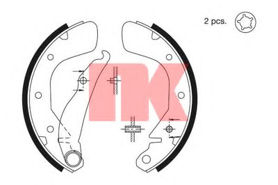 2736540 NK Комплект тормозных колодок