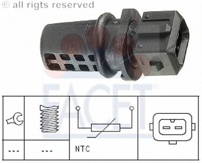 104008 FACET Датчик, температура впускаемого воздуха