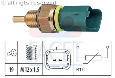 Датчик, температура охлаждающей жидкости; Датчик, температура охлаждающей жидкости; Датчик, температура охлаждающей жидкости FACET купить
