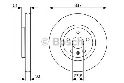 0986479545 BOSCH Тормозной диск