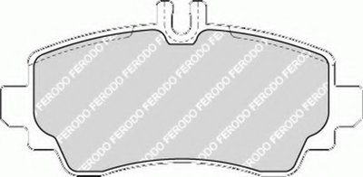 FDB1357 FERODO Комплект тормозных колодок, дисковый тормоз