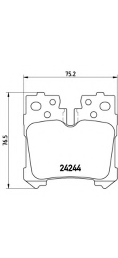 P83076 BREMBO Комплект тормозных колодок, дисковый тормоз