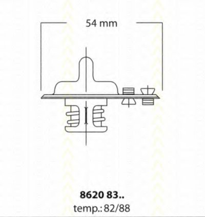 86208388 TRISCAN Термостат, охлаждающая жидкость