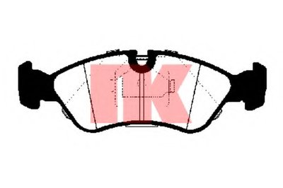 223607 NK Комплект тормозных колодок, дисковый тормоз