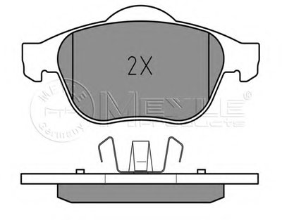 0252324818 MEYLE Комплект тормозных колодок, дисковый тормоз