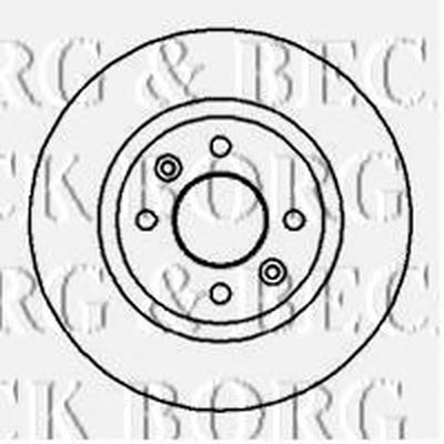 BBD4317 BORG & BECK Тормозной диск