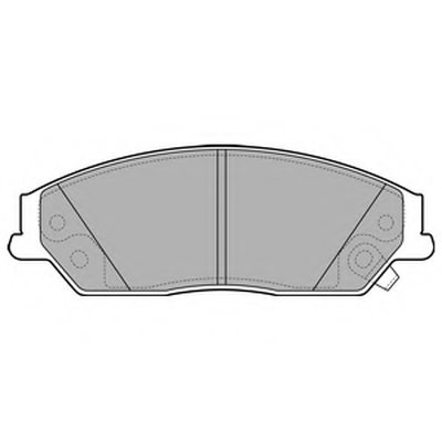 LP2714 DELPHI Комплект тормозных колодок, дисковый тормоз