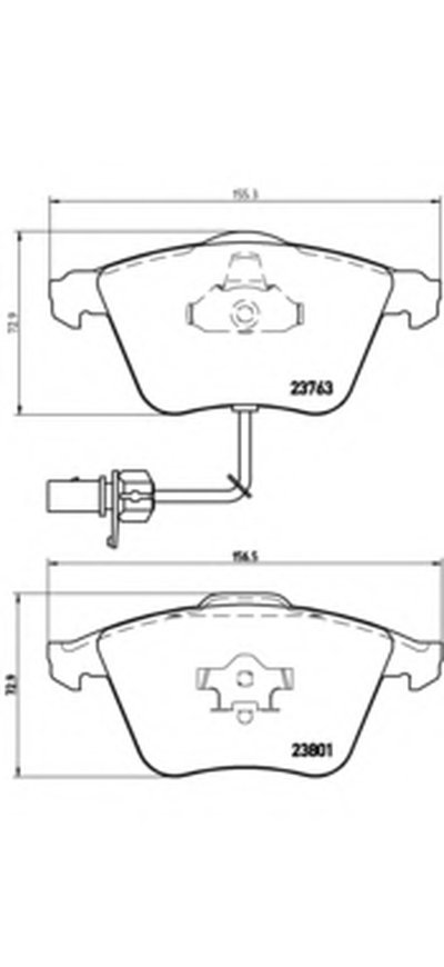 P85084 BREMBO Комплект тормозных колодок, дисковый тормоз