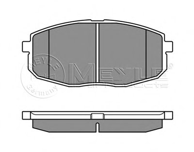 0252396617W MEYLE Комплект тормозных колодок, дисковый тормоз