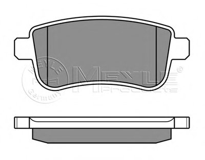 0252482015 MEYLE Комплект тормозных колодок, дисковый тормоз