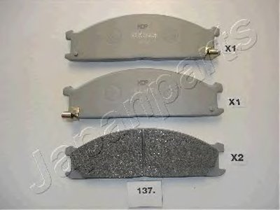 PA137AF JAPANPARTS Комплект тормозных колодок, дисковый тормоз