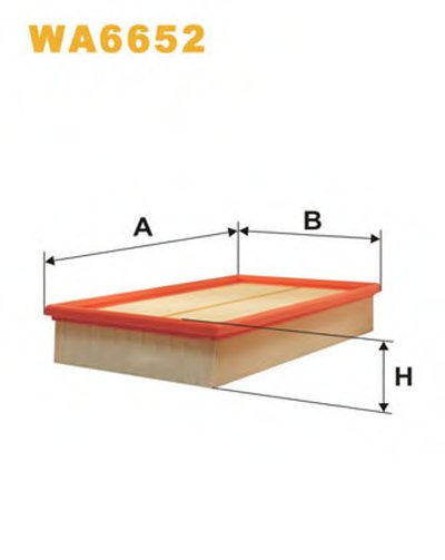 WA6652 WIX FILTERS Воздушный фильтр