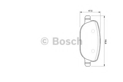 Комплект тормозных колодок, дисковый тормоз BOSCH купить