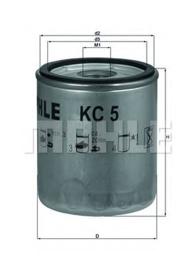 KC5 KNECHT Топливный фильтр