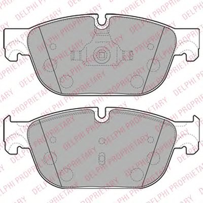 LP2198 DELPHI Комплект тормозных колодок, дисковый тормоз