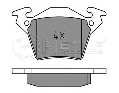 0252302017 MEYLE Комплект тормозных колодок, дисковый тормоз