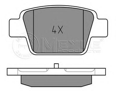 Комплект тормозных колодок, дисковый тормоз MEYLE купить