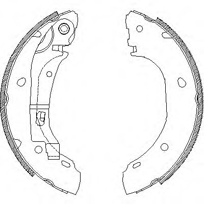 Z416300 WOKING Комплект тормозных колодок