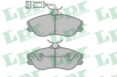 05P326 LPR Комплект тормозных колодок, дисковый тормоз