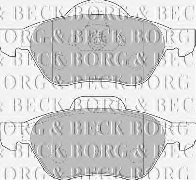 BBP1806 BORG & BECK Комплект тормозных колодок, дисковый тормоз