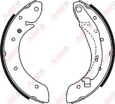 C0R030ABE ABE Комплект тормозных колодок