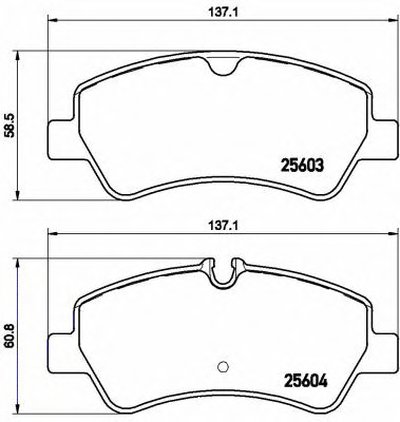 P24160 BREMBO Комплект тормозных колодок, дисковый тормоз