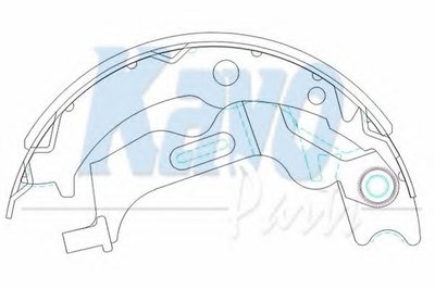 KBS1405 KAVO PARTS Комплект тормозных колодок