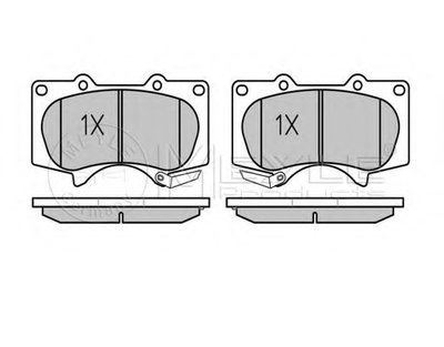 0252402417PD MEYLE Комплект тормозных колодок, дисковый тормоз