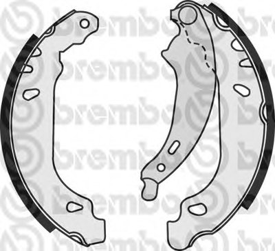 S68524 BREMBO Комплект тормозных колодок