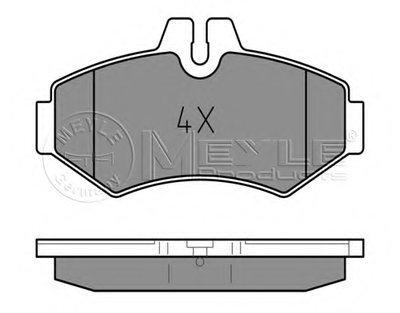 0252302118 MEYLE Комплект тормозных колодок, дисковый тормоз