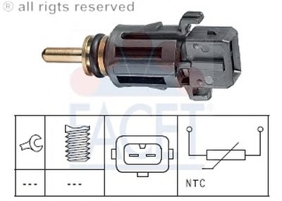 Датчик, температура охлаждающей жидкости; Датчик, температура охлаждающей жидкости; Датчик, температура охлаждающей жидкости FACET купить
