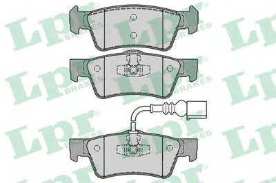 05P1284 LPR Комплект тормозных колодок, дисковый тормоз