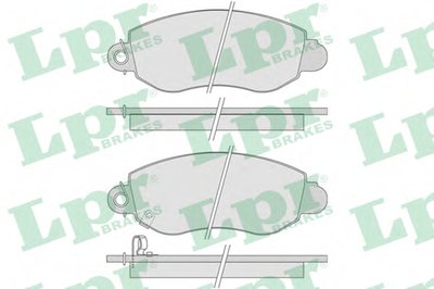 05P775 LPR Комплект тормозных колодок, дисковый тормоз