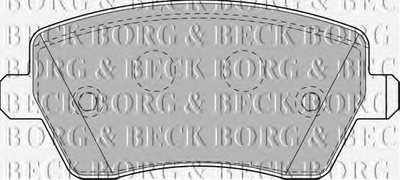 BBP1807 BORG & BECK Комплект тормозных колодок, дисковый тормоз