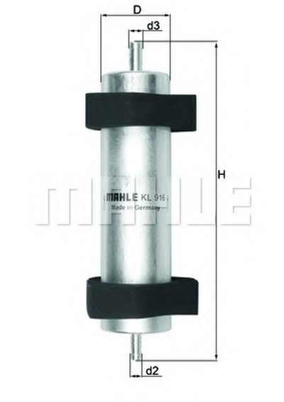 KL916 MAHLE ORIGINAL Топливный фильтр