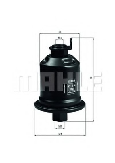 KL514 MAHLE ORIGINAL Топливный фильтр