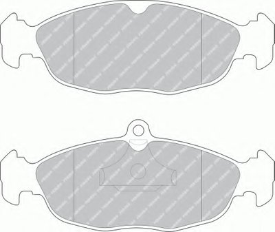 FDB732 FERODO Комплект тормозных колодок, дисковый тормоз