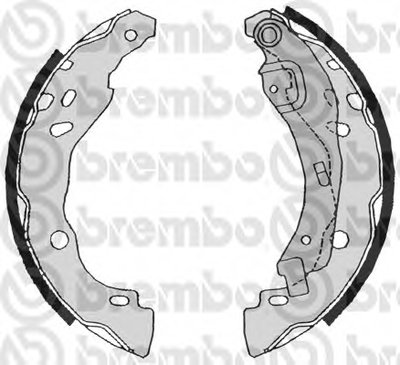 S68525 BREMBO Комплект тормозных колодок